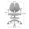 Fotel obrotowy dla dzieci Mark Adler Junior 4.9 Grey
