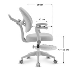 Fotel obrotowy dla dzieci Mark Adler Junior 4.9 Grey