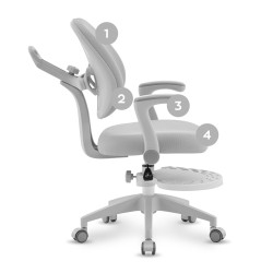 Fotel obrotowy dla dzieci Mark Adler Junior 4.9 Grey