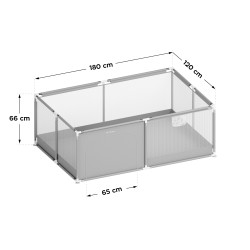 Kojec dziecięcy Tulano Cozy 22 Grey - 180 cm