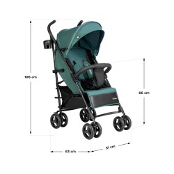 Wózek spacerowy Tulano Davos 35 Green-Black