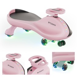 Jeździk dla dzieci grawitacyjny LED Tulano Focus 35 Pink