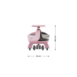 Jeździk dla dzieci grawitacyjny LED Tulano Focus 35 Pink