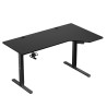 Biurko narożne elektryczne Huzaro Hero 9.1 Black 145 cm