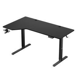 Biurko narożne elektryczne Huzaro Hero 9.1 Black 145 cm