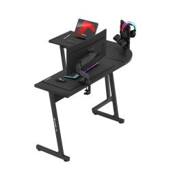Biurko narożne gamingowe Huzaro Hero 6.0 Black 147 cm