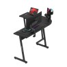 Biurko narożne gamingowe Huzaro Hero 6.0 Black 147 cm