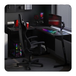 Biurko narożne gamingowe Huzaro Hero 6.0 Black 147 cm