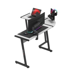 Biurko narożne gamingowe Huzaro Hero 6.0 White 147 cm