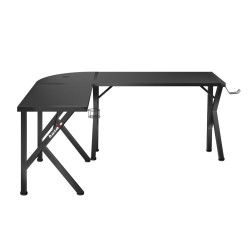 Biurko narożne gamingowe Huzaro Hero 6.3 Black 154 cm