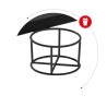 Biurko narożne gamingowe Huzaro Hero 6.3 Black 154 cm