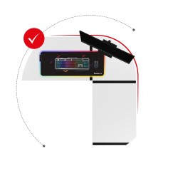 Biurko narożne gamingowe Huzaro Hero 6.3 White 154 cm