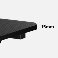 Biurko narożne gamingowe Huzaro Hero 7.0 Black 154 cm