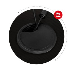 Biurko narożne gamingowe Huzaro Hero 7.0 Black 154 cm