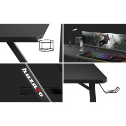 Biurko narożne gamingowe Huzaro Hero 7.0 Black 154 cm