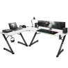 Biurko narożne gamingowe Huzaro Hero 7.0 White 154 cm