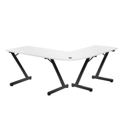 Biurko narożne gamingowe Huzaro Hero 7.0 White 154 cm