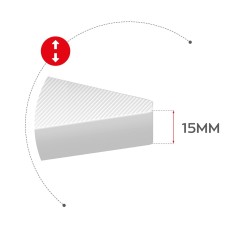 Biurko narożne gamingowe Huzaro Hero 7.0 White 154 cm