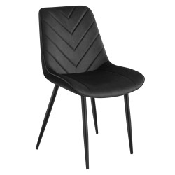 Krzesło welurowe Mark Adler Prince 3.0 czarne