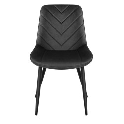 Krzesło welurowe Mark Adler Prince 3.0 czarne