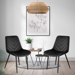 Krzesło welurowe Mark Adler Prince 3.0 czarne