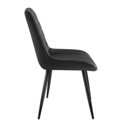 Krzesło welurowe Mark Adler Prince 3.0 czarne