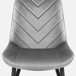 Krzesło welurowe Mark Adler Prince 3.0 szare