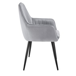 Krzesło welurowe Mark Adler Prince 6.0 szare