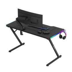 Biurko Gamingowe Huzaro Hero 2.5 RGB LED Black 120 cm