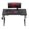 Biurko Gamingowe Huzaro Hero 2.5 RGB LED Black 120 cm