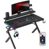 Biurko Gamingowe Huzaro Hero 5.0 RGB LED Black 120 cm