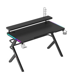 Biurko Gamingowe Huzaro Hero 5.0 RGB LED Black 120 cm