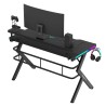 Biurko Gamingowe Huzaro Hero 5.0 RGB LED Black 120 cm