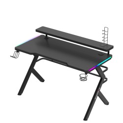 Biurko Gamingowe Huzaro Hero 5.0 RGB LED Black 120 cm