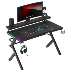 Biurko Gamingowe Huzaro Hero 5.0 RGB LED Black 120 cm