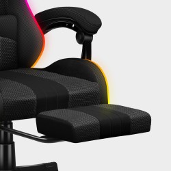 Fotel Gamingowy HUZARO Force 4.7 RGB Black Mesh