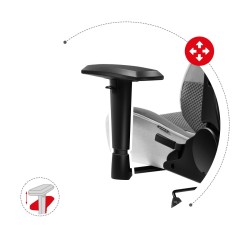Fotel gamingowy HUZARO FORCE 6.2 White Mesh