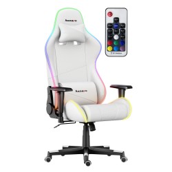 Fotel Gamingowy HUZARO FORCE 6.2 RGB LED White