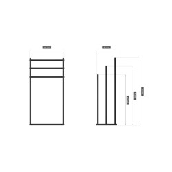 Wieszak na ręczniki Mark Adler Level 6.0 Black