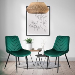 Krzesło welurowe Mark Adler Prince 3.0 zielone