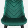 Krzesło welurowe Mark Adler Prince 3.0 zielone