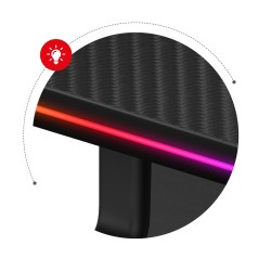 Biurko Elektryczne Huzaro Hero 8.2 RGB LED Black 120 cm