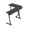 Biurko narożne gamingowe HUZARO Hero 6.0 RGB Smart Black 147 cm