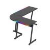 Biurko narożne gamingowe HUZARO Hero 6.0 RGB Smart Black 147 cm