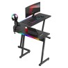 Biurko narożne gamingowe HUZARO Hero 6.0 RGB Smart Black 147 cm