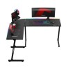 Biurko narożne gamingowe HUZARO Hero 6.0 RGB Smart Black 147 cm