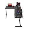 Biurko narożne gamingowe HUZARO Hero 6.0 RGB Smart Black 147 cm