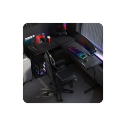 Biurko narożne gamingowe HUZARO Hero 6.0 RGB Smart Black 147 cm