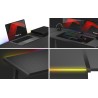 Biurko narożne gamingowe HUZARO Hero 6.0 RGB Smart Black 147 cm