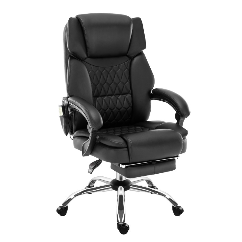 Fotel biurowy z masażem Mark Adler Boss 6.0 Black